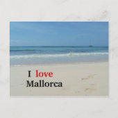 I Liebe Mallorca Beach Postkarte (Vorderseite)