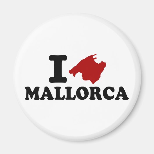 I Liebe Mallorca Magnet (Vorne)