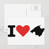 I Liebe Mallorca - Spanien Postkarte (Vorne/Hinten)