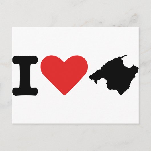 I Liebe Mallorca - Spanien Postkarte (Vorderseite)