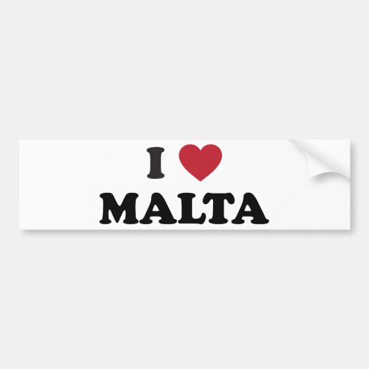 I Liebe Malta Autoaufkleber (Vorne)
