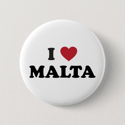 I Liebe Malta Button (Vorderseite)