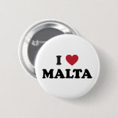 I Liebe Malta Button (Vorne & Hinten)