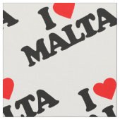 I LIEBE MALTA STOFF (Nahaufnahme)