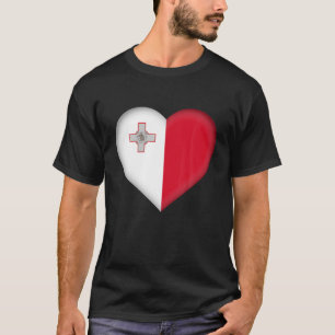 I Liebe Malta T Shirt Maltesische Flagge Hörgeräus