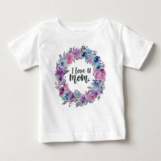 I LIEBE MAMA BABY T-SHIRT (Vorderseite)