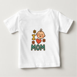 I Liebe Mama Baby T - Shirt - Niedlicher Muttertag