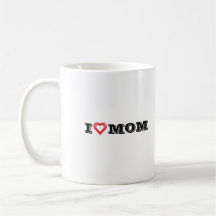 I Liebe Mama Design Kaffee Tasse/Personalisiert