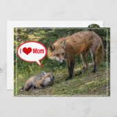 I LIEBE MAMA FEIERTAGSKARTE (Vorne/Hinten)