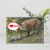 I LIEBE MAMA FEIERTAGSKARTE (Stehend Vorderseite)