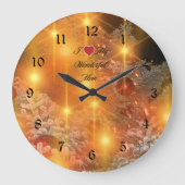 I Liebe Mama, Goldene Weihnachten, Große Wanduhr (Vorderseite)