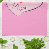 I LIEBE MAMA HANDTUCH (Gefaltet)
