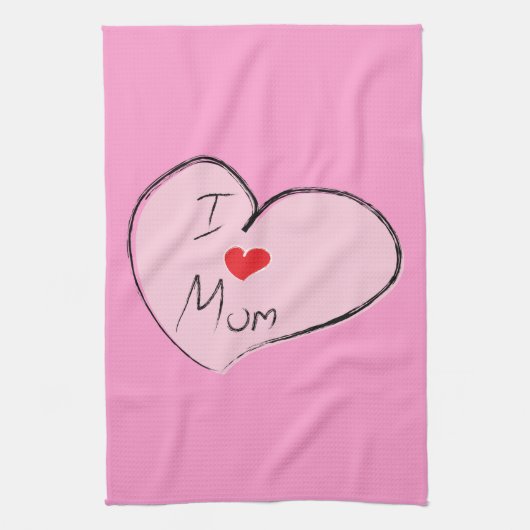 I LIEBE MAMA HANDTUCH (Vertikal)