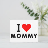 i Liebe Mama Herzlichte SMS-Nachricht Muttersymbol Postkarte (Stehend Vorderseite)