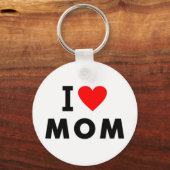 i Liebe Mama Herzlichte SMS-Nachricht Muttersymbol Schlüsselanhänger (Vorderseite)