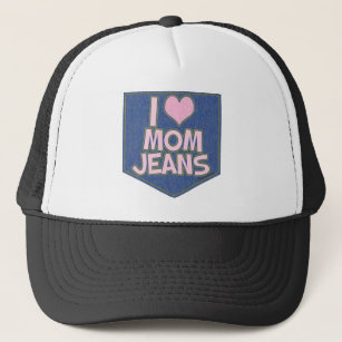 I Liebe Mama Jeans Fashion Fun Goofy Truckerkappe