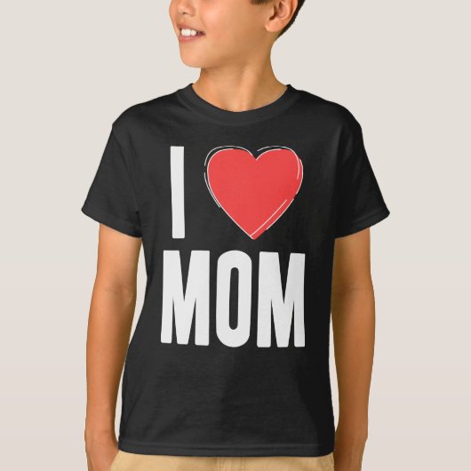 I Liebe MAMA Kinder Shirt - Niedliche und einfache (Vorderseite)