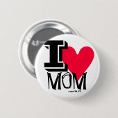I Liebe MAMA Künstlerische Mode-Flare-Button-Back- Button (Vorne & Hinten)