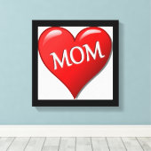 I LIEBE MAMA LEINWANDDRUCK (Insitu (Holzboden))