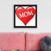 I LIEBE MAMA LEINWANDDRUCK (Insitu (Wohnzimmer))