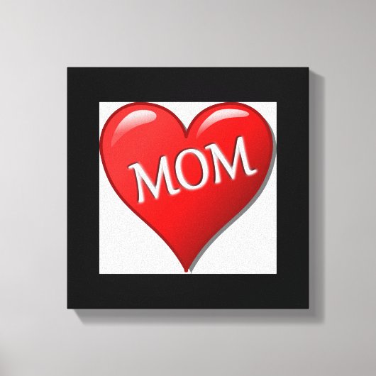 I LIEBE MAMA LEINWANDDRUCK (Vorderseite)