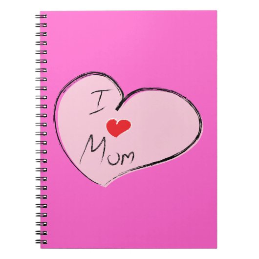 I LIEBE MAMA NOTIZBLOCK (Vorderseite)