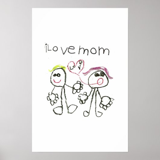 i Liebe Mama Poster (Vorne)