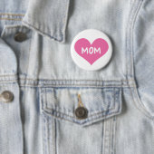 I Liebe-Mama-Rosa-Abzeichen-Button-Knopf Button (Beispiel)