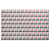 I Liebe Mama - Rotes Herz - Schwarzer Text Stoff (Yard (91,4 cm))