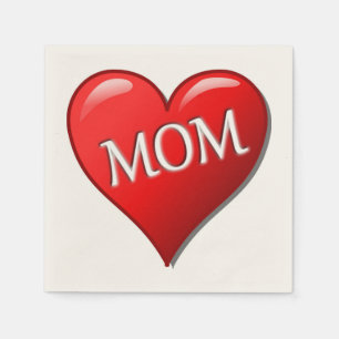 I LIEBE MAMA SERVIETTE