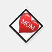 I LIEBE MAMA SERVIETTE (Ecke)