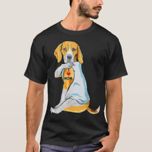 I Liebe Mama Tattoo Beagle Mama Hunde Muttertagsge T-Shirt
