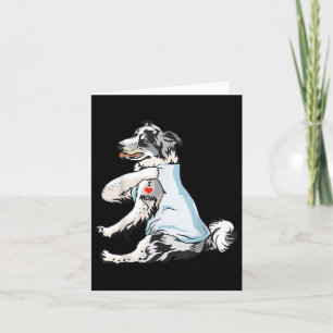 I Liebe Mama Tattoo Blue Merle Collie Mama Dog Lov Karte