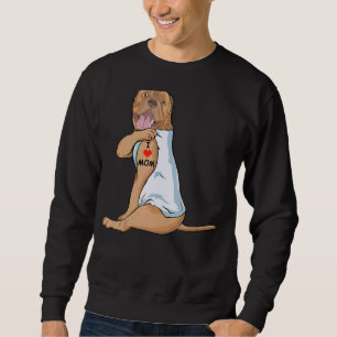 I Liebe Mama Tattoo Dogue De Bordeaux Mama Hunde F Sweatshirt