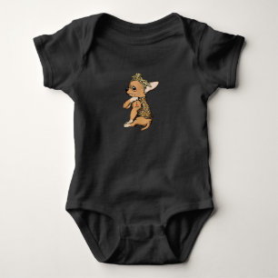 I Liebe Mama Tattoo Funny Chihuahua Hund mit Banda Baby Strampler