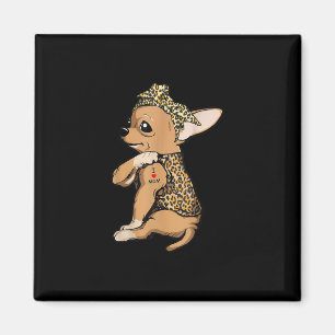 I Liebe Mama Tattoo Funny Chihuahua Hund mit Banda Magnet