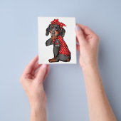 I Liebe Mama Tattoo Funny Dackel Hund Tragen Band Flyer (Gruppe)