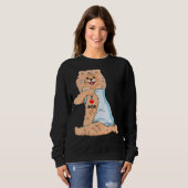 I Liebe Mama Tattoo German Spitz Mama Dog Mutter D Sweatshirt (Vorne ganz)