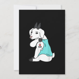 I Liebe Mama Tattoo Goat Funny Mors Day Haustier Feiertagskarte