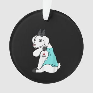 I Liebe Mama Tattoo Goat Funny Mors Day Haustier Ornament