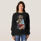 I Liebe Mama Tattoo I Labrador Retriever Mama Sweatshirt (Vorne ganz)