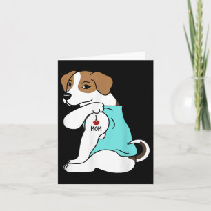 I Liebe Mama Tattoo Jack Russell Terrier Mütter Ta Karte