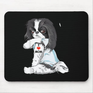 I Liebe Mama Tattoo Japanisch Kinn Mama Dog Lover Mousepad