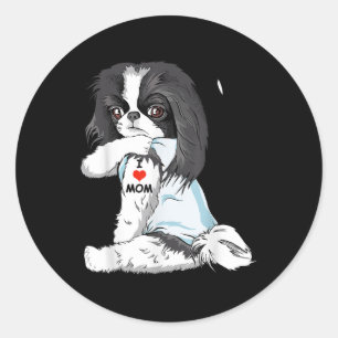 I Liebe Mama Tattoo Japanisch Kinn Mama Dog Lover Runder Aufkleber