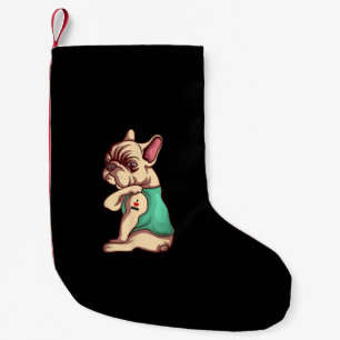 I Liebe Mama Tattoo Lover Funny French Bulldog Ges Kleiner Weihnachtsstrumpf