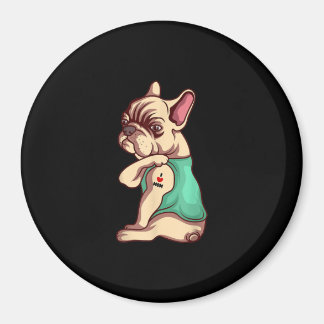 I Liebe Mama Tattoo Lover Funny French Bulldog Ges Magnet
