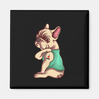 I Liebe Mama Tattoo Lover Funny French Bulldog Ges Magnet