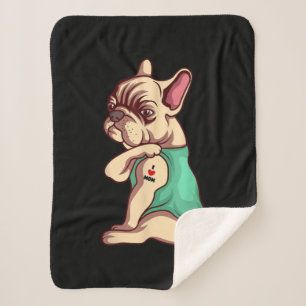I Liebe Mama Tattoo Lover Funny French Bulldog Ges Sherpadecke