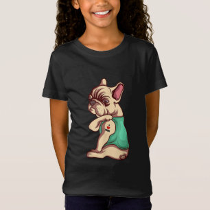 I Liebe Mama Tattoo Lover Funny French Bulldog Ges T-Shirt