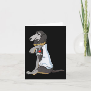 I Liebe Mama Tattoo Saluki Mama Hund Lover Frauen Karte